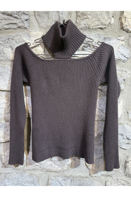 Vicolo - Maglia A Costine Collo Alto