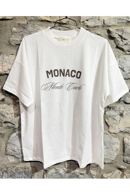 Vicolo - T Shirt bianca "MONACO"