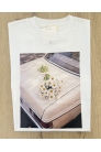 Vicolo - T Shirt Bianca "Margherite"