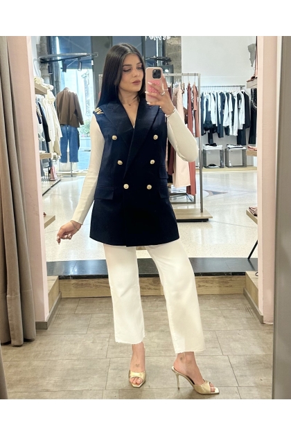 Vicolo - Gilet Lungo Doppiopetto