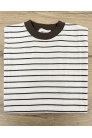 Vicolo - T Shirt Righe Marroni