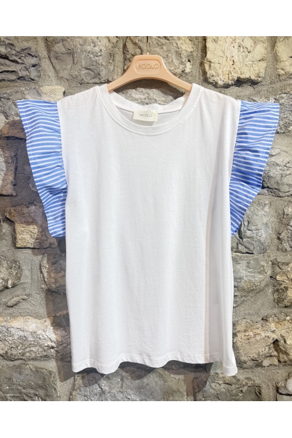 Vicolo - T Shirt Manica Volant