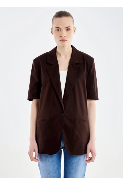 Vicolo - Blazer Mezze Maniche In Cotone