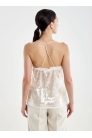 Vicolo - Top Canotta Con Paillettes