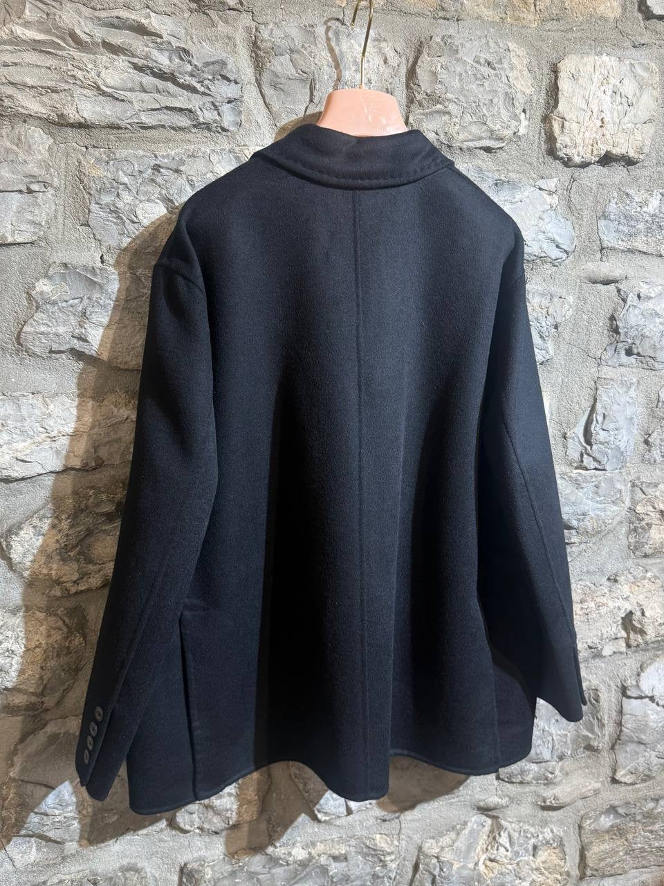 VICOLO - Cappottino Monopetto Nero
