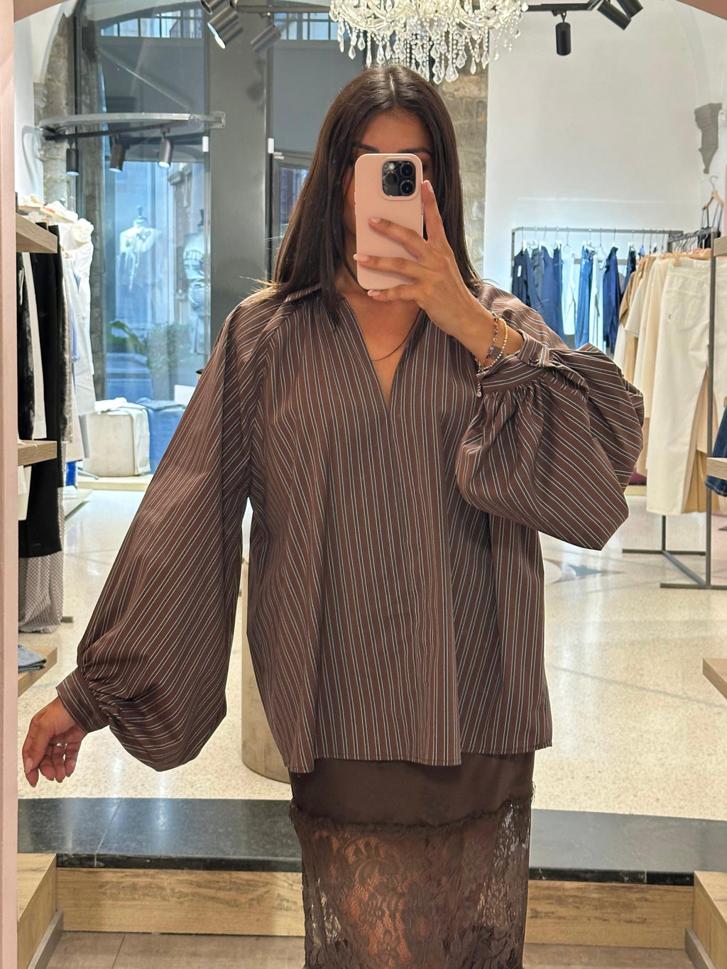 VICOLO - Camicia marrone