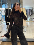 SO ALLURE - Top Dolcevita in pizzo