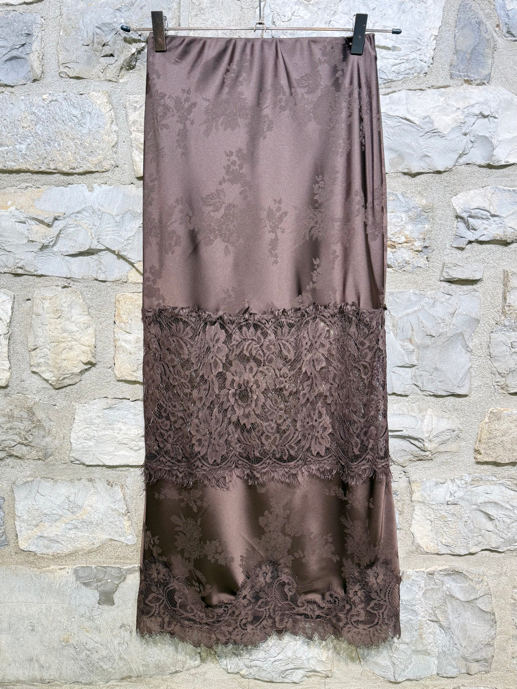 VICOLO - Gonna in satin e pizzo