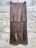 VICOLO - Gonna in satin e pizzo