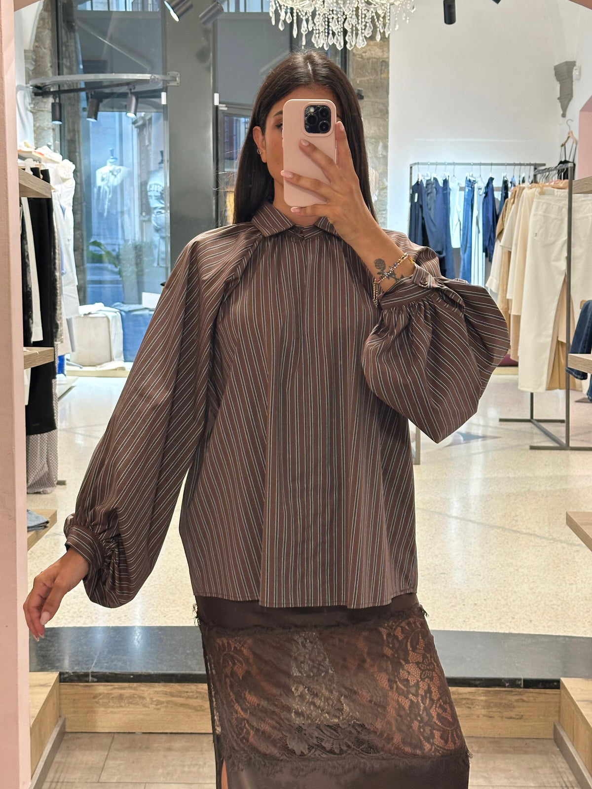 VICOLO - Camicia marrone