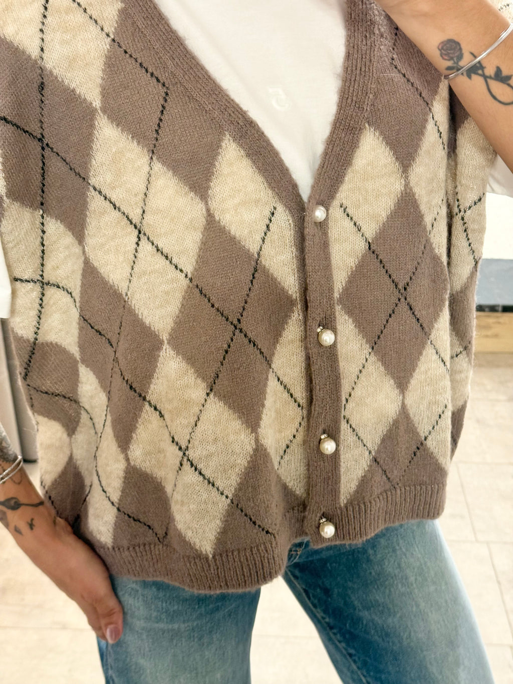 SO ALLURE - Gilet A Rombi