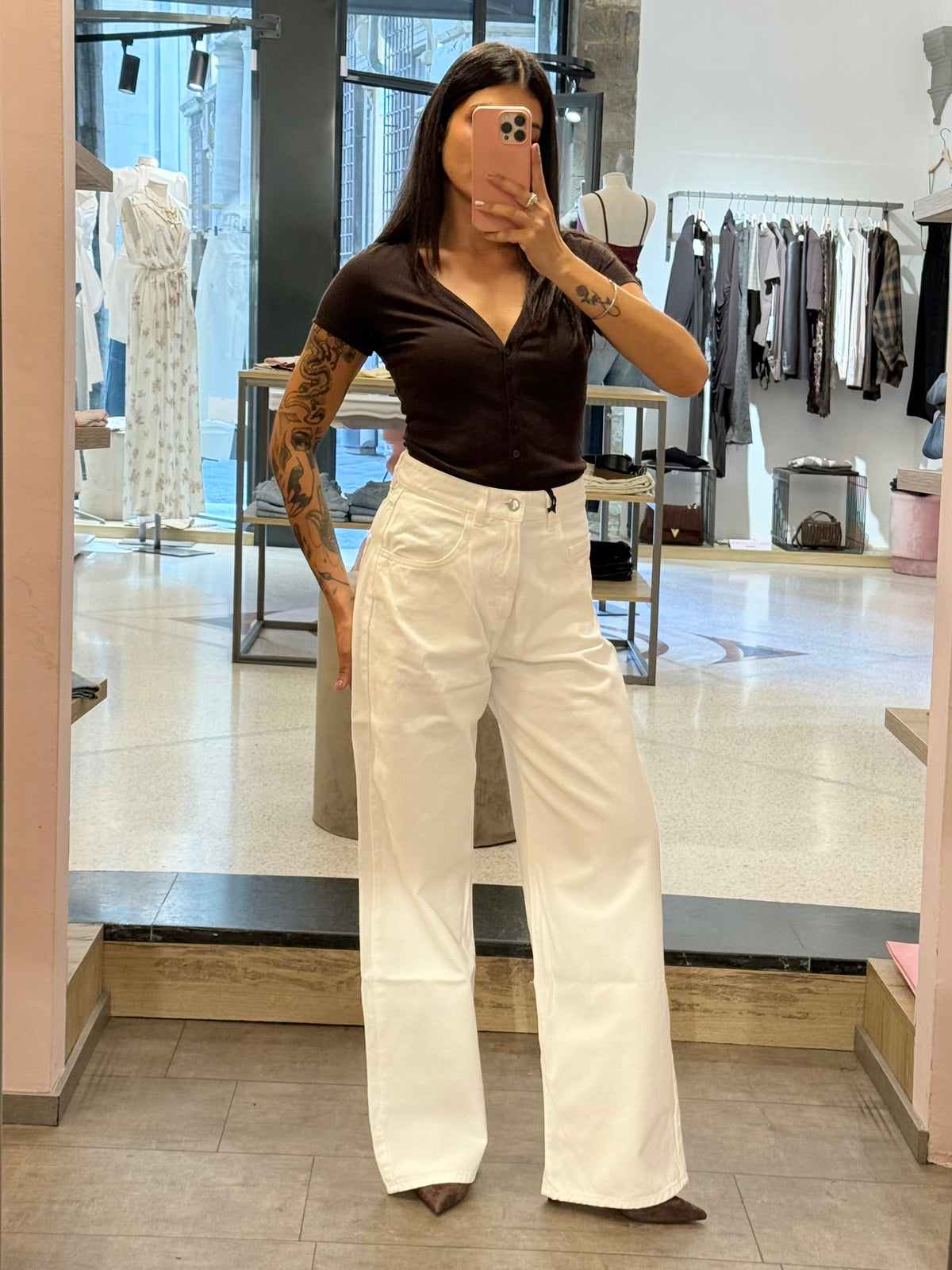 ICON DENIM - Jeans Poppy Bianco