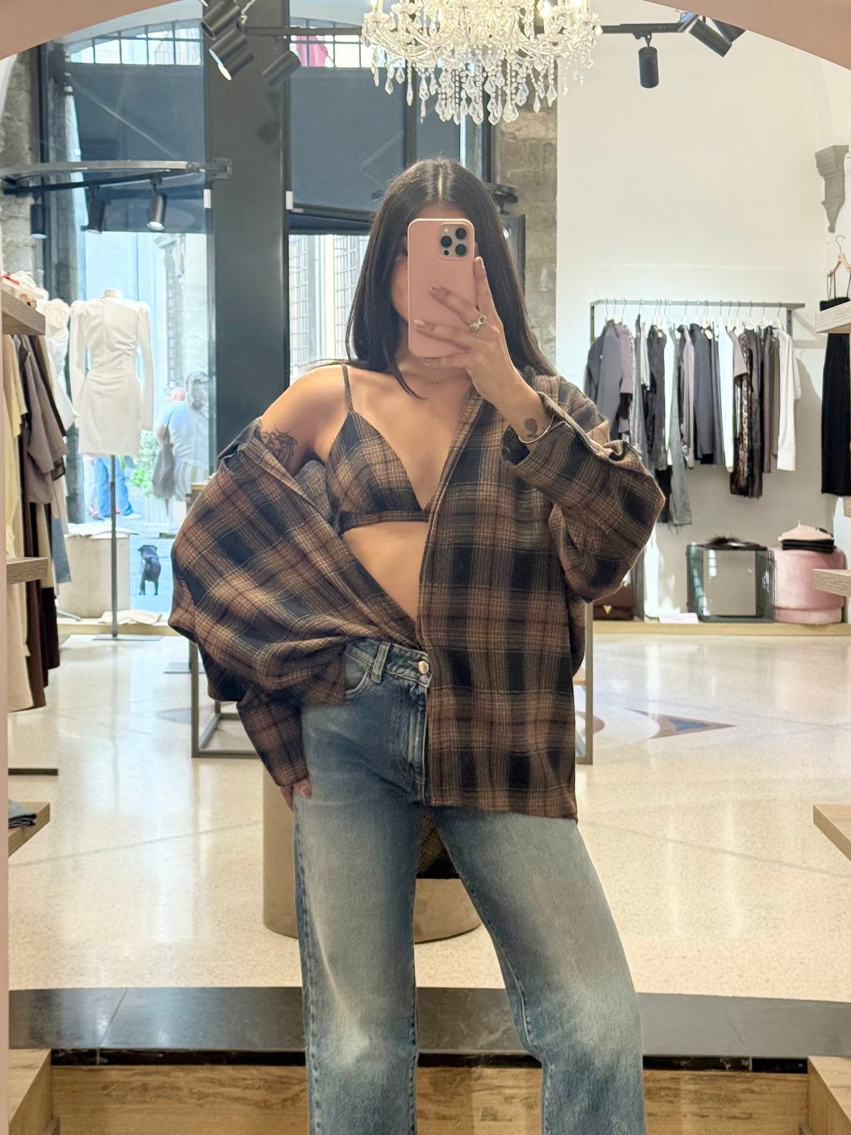 VICOLO - Camicia Over Con Bralette