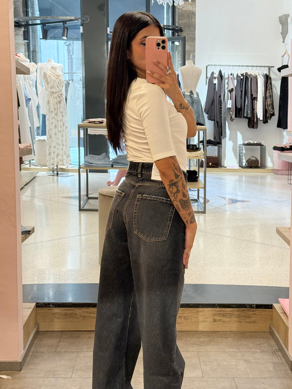 ICON DENIM - Jeans Debby Nero Slavato