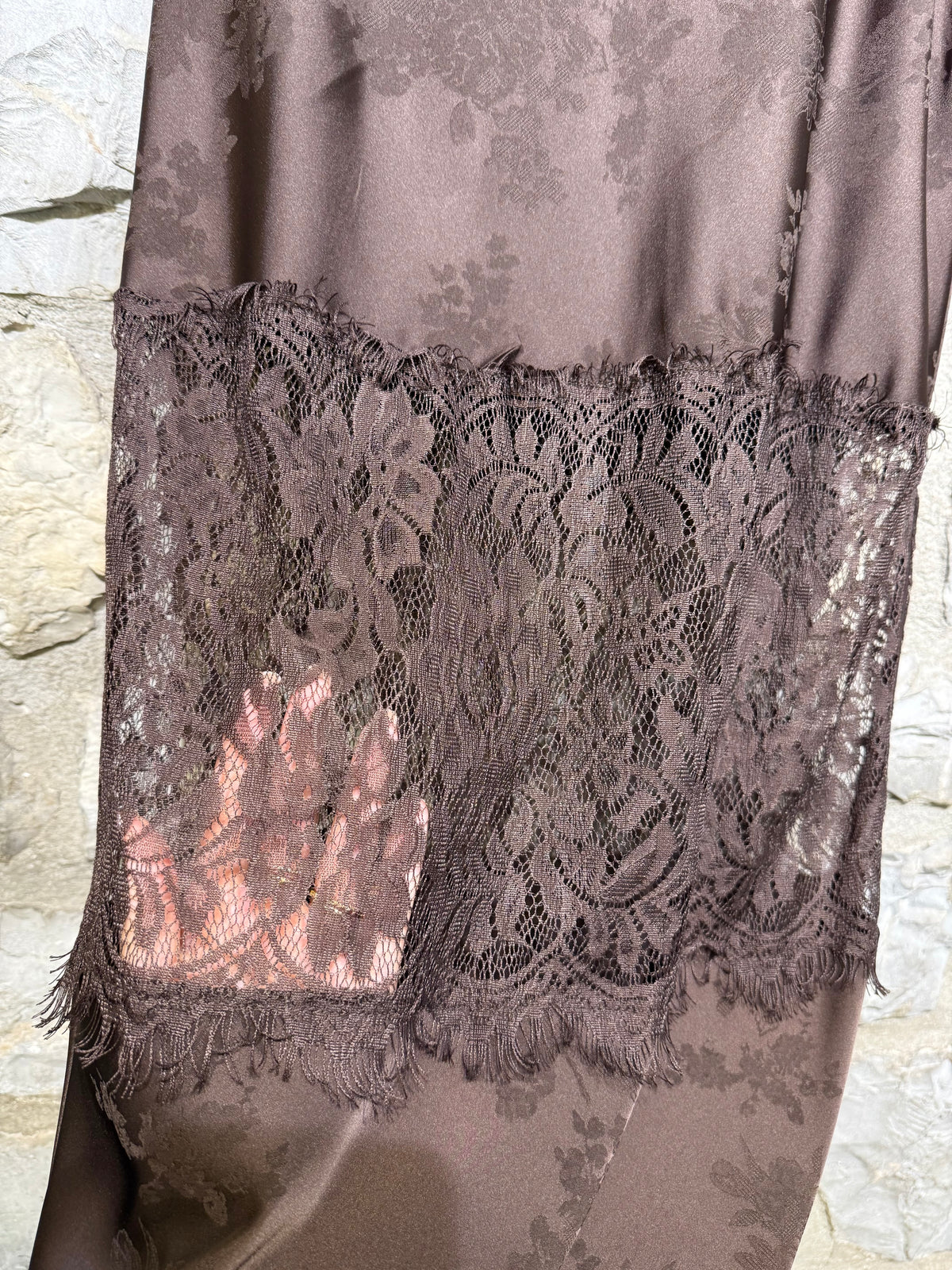 VICOLO - Gonna in satin e pizzo