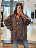 VICOLO - Camicia over con bralette