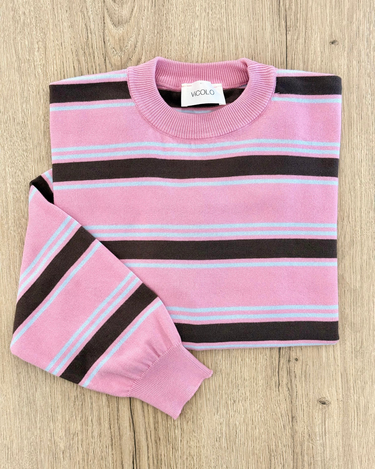 VICOLO - Maglia A Righe In Cotone