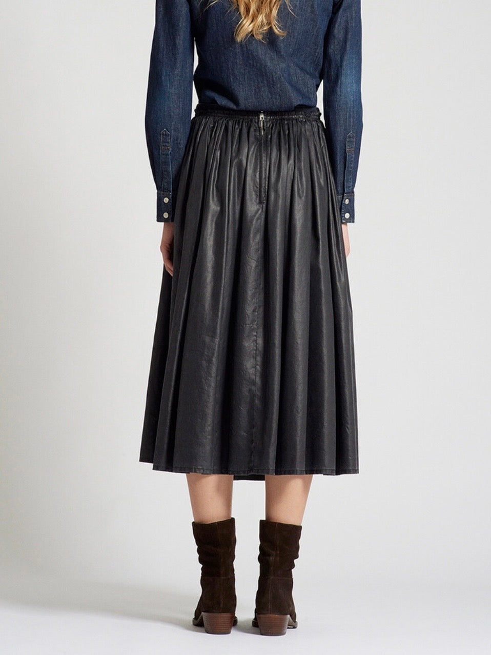 DEPARTMENT 5 - Gonna Plissé In Denim Leggero