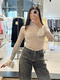 SO ALLURE - Top Dolcevita in pizzo