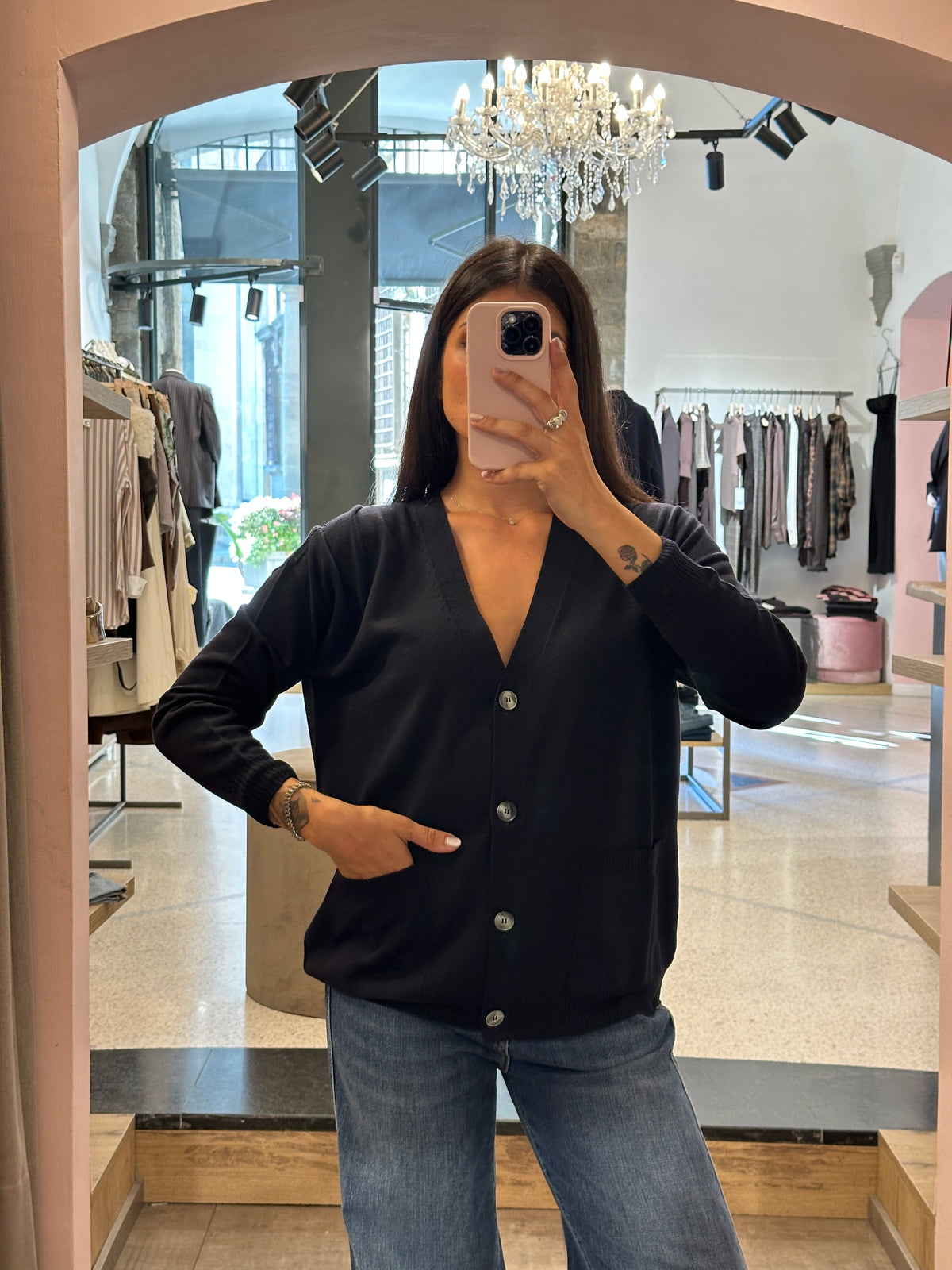 Cardigan blu