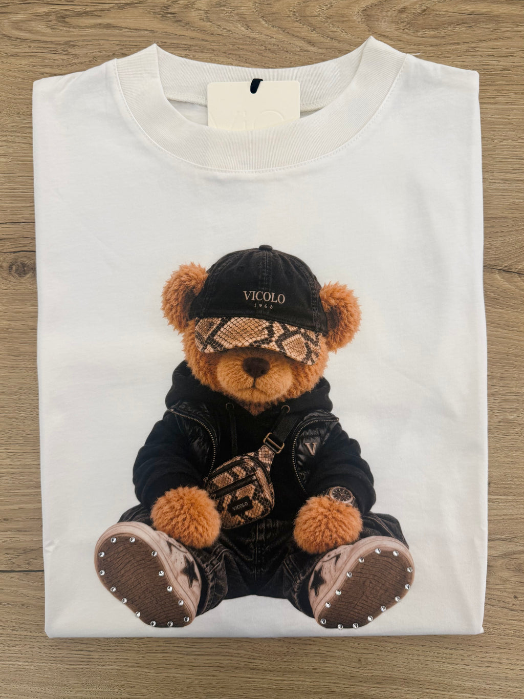 VICOLO - T Shirt stampa “orsetto”