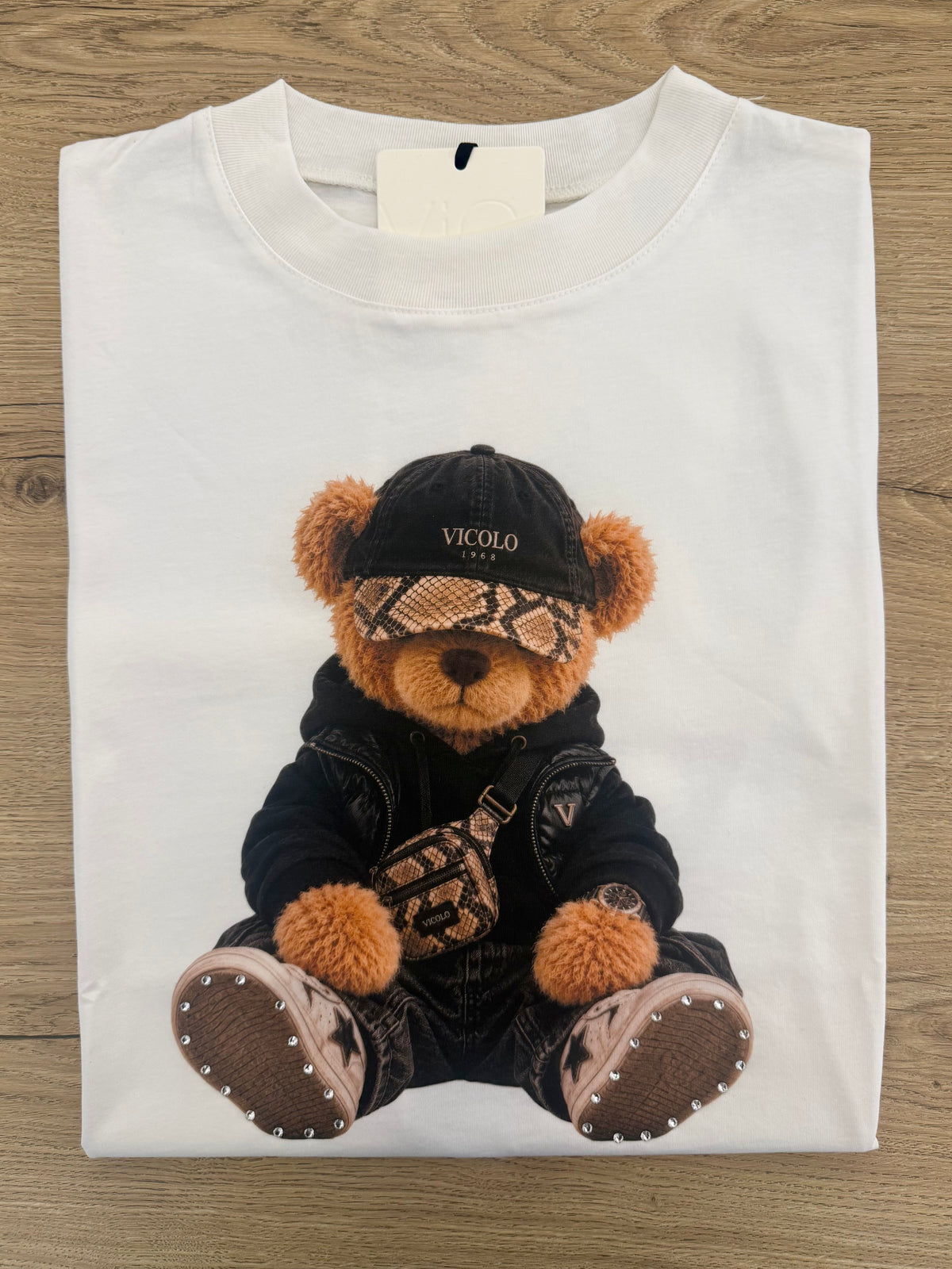 VICOLO - T Shirt stampa “orsetto”