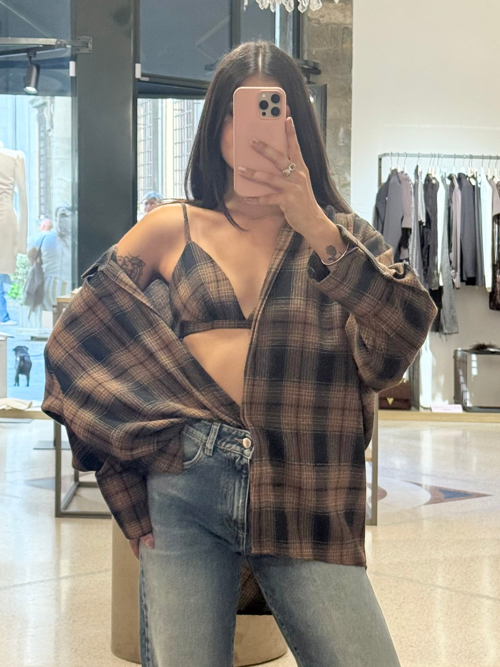VICOLO - Camicia Over Con Bralette