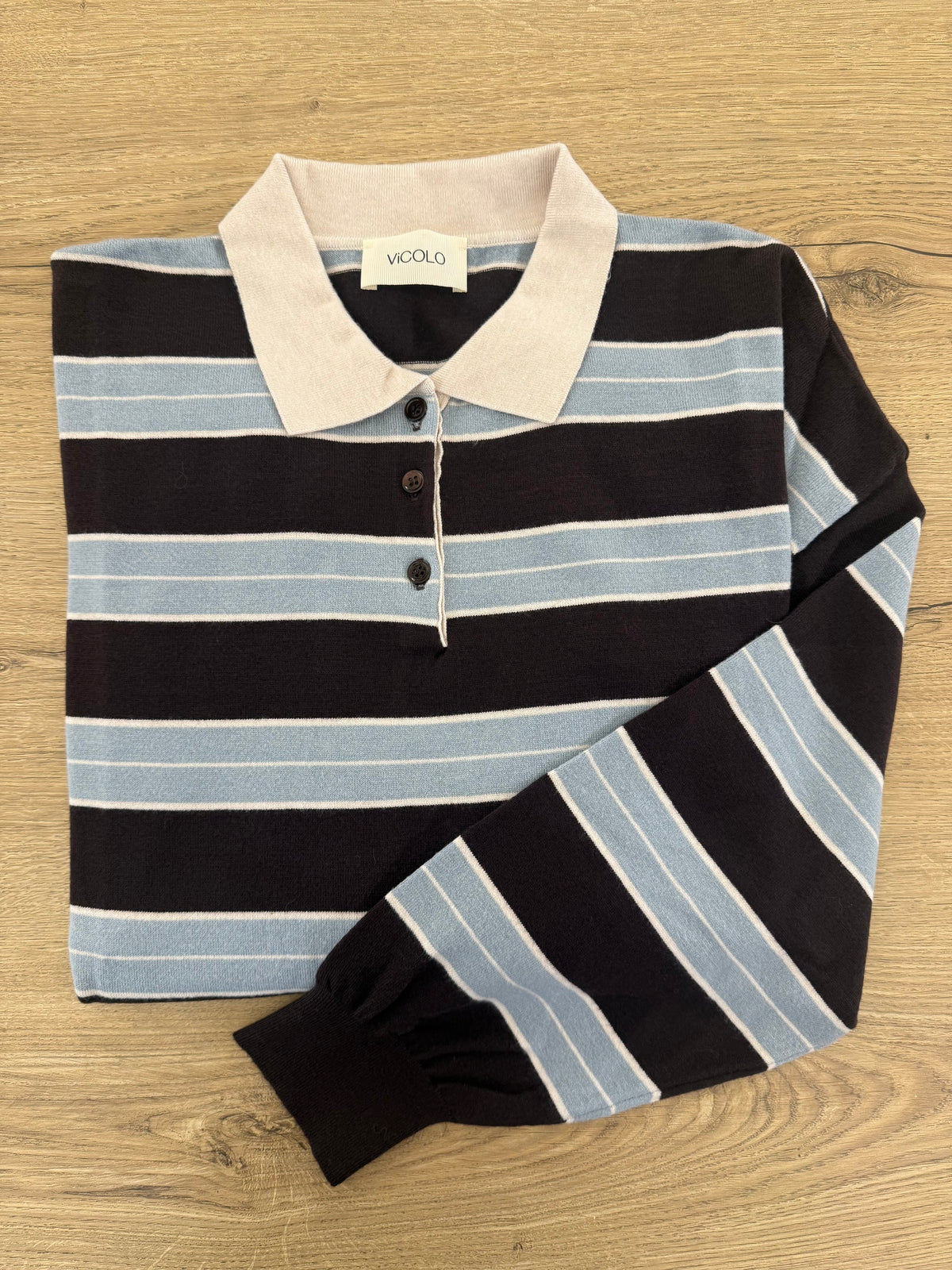 VICOLO - Maglia Polo A Righe