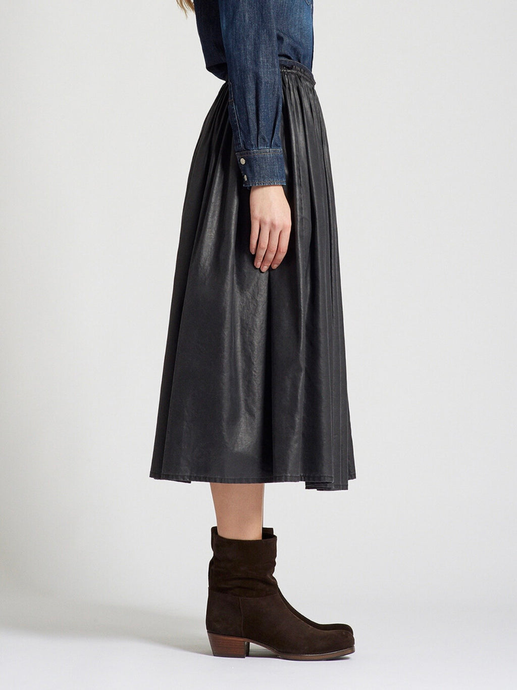 DEPARTMENT 5 - Gonna Plissé In Denim Leggero