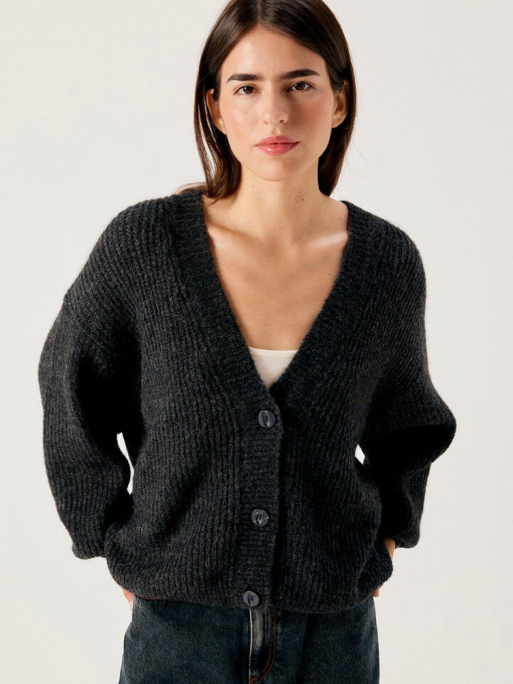 AMERICAN VINTAGE - Cardigan East Antracite