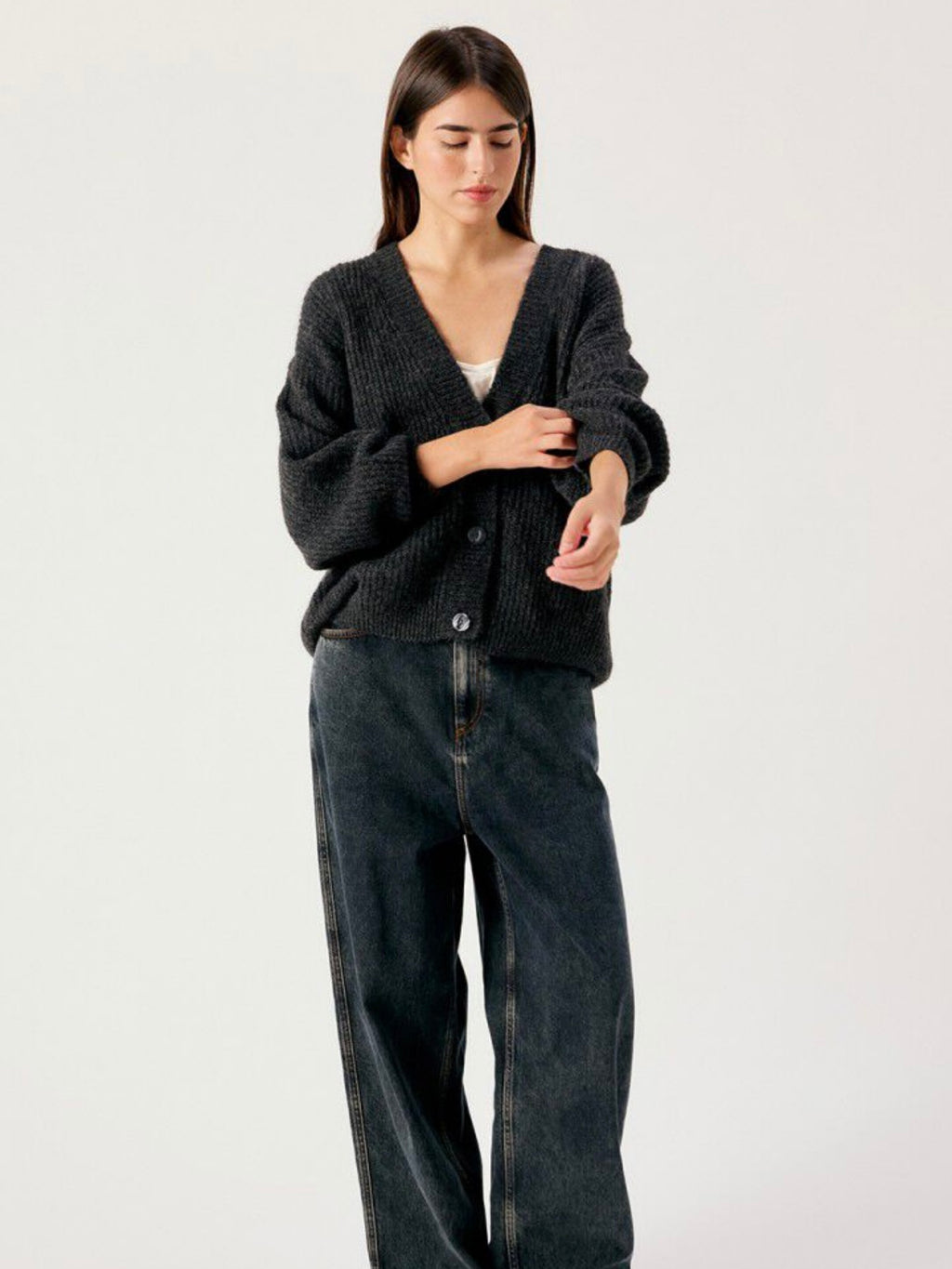 AMERICAN VINTAGE - Cardigan East Antracite