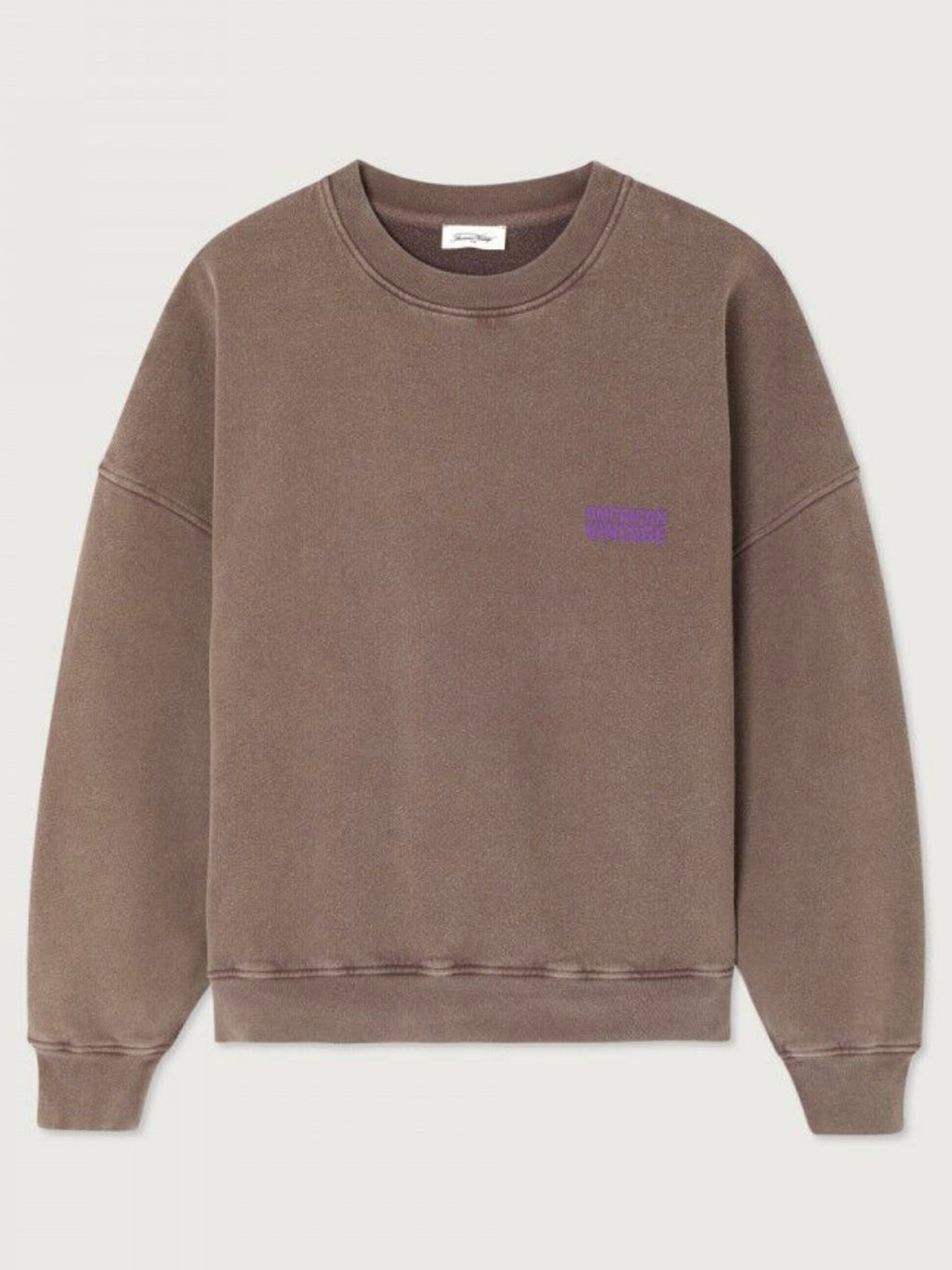 AMERICAN VINTAGE - Felpa Plizzy Marrone