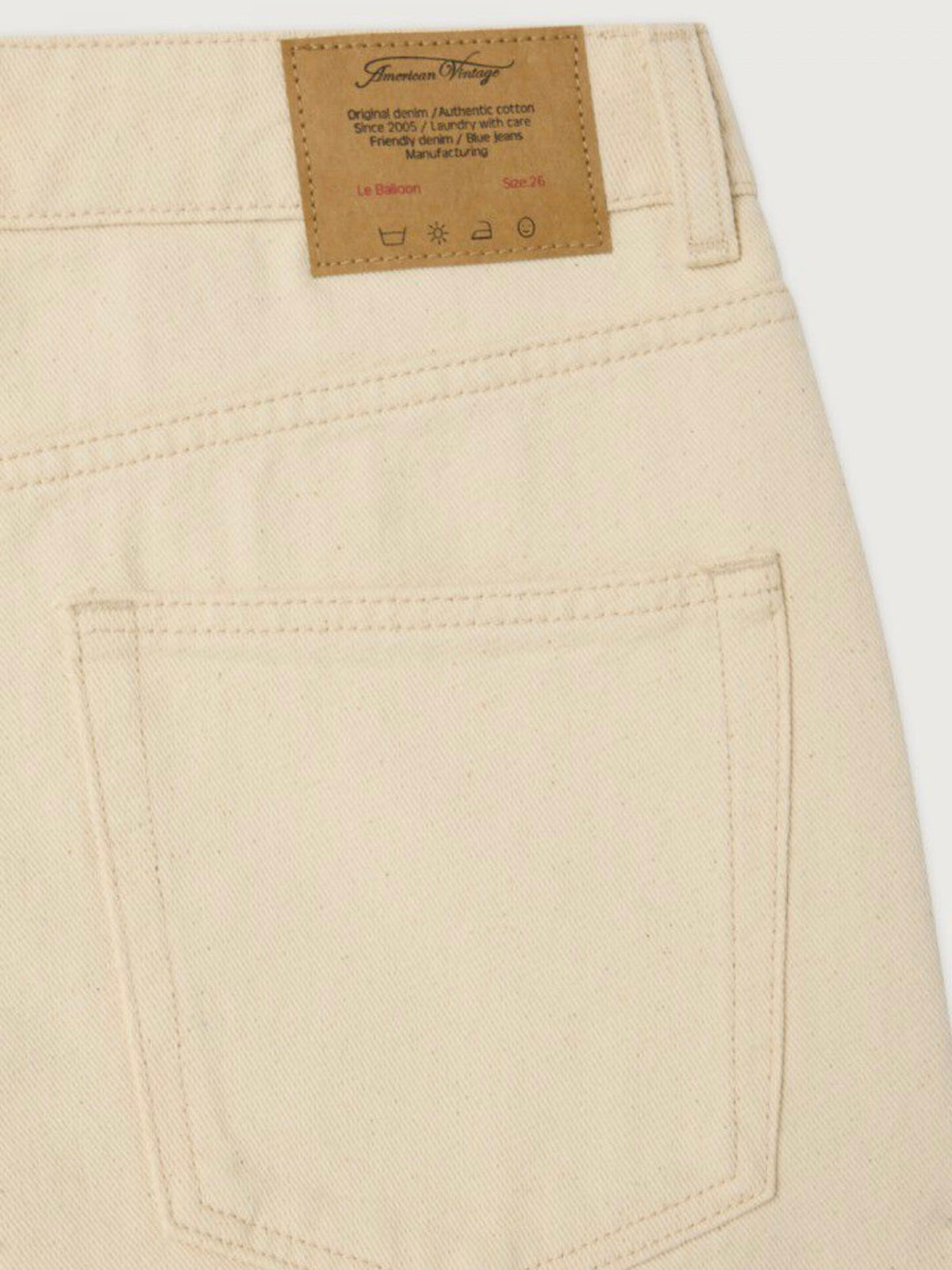 AMERICAN VINTAGE - Jeans Snopdog Ecrù