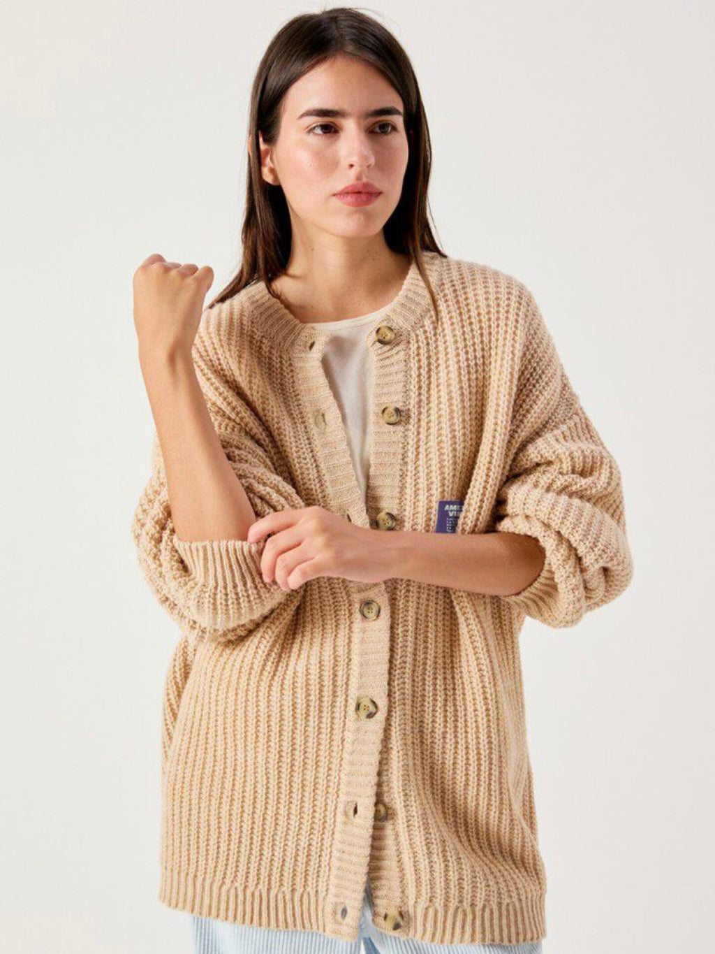 AMERICAN VINTAGE - Cardigan Cyrow Beige