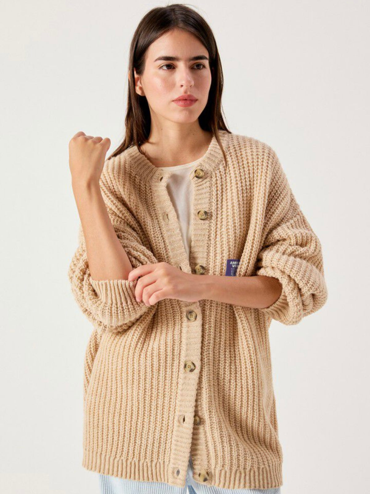 AMERICAN VINTAGE - Cardigan Cyrow Beige