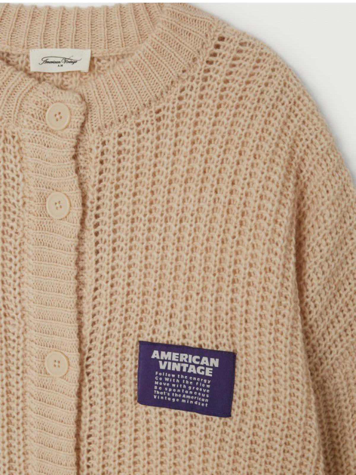 AMERICAN VINTAGE - Cardigan Cyrow Beige