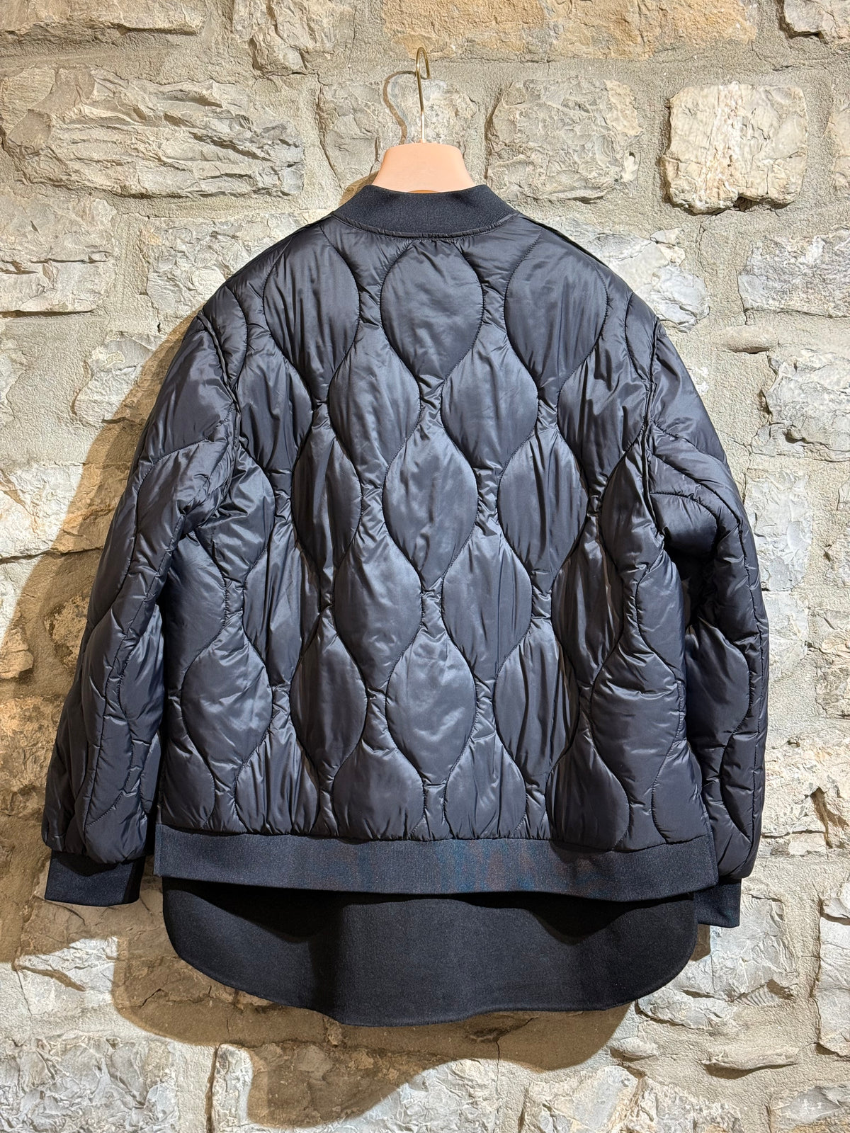 VICOLO - Bomber Piumino Trapuntato Nero