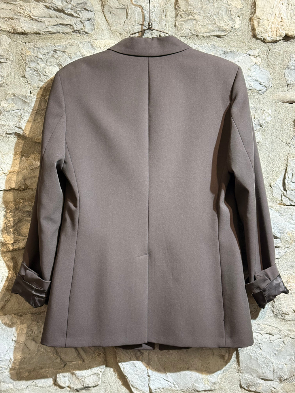 VICOLO - Giacca Blazer Monopetto Marrone